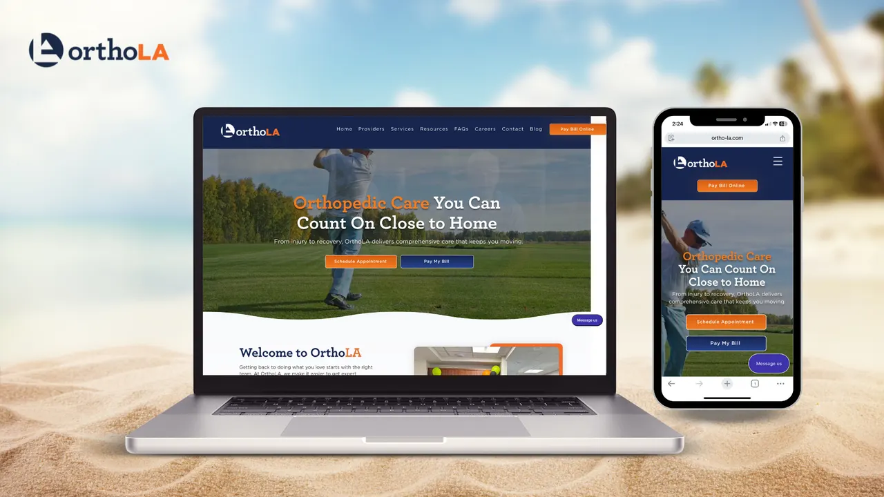 OrthoLA website