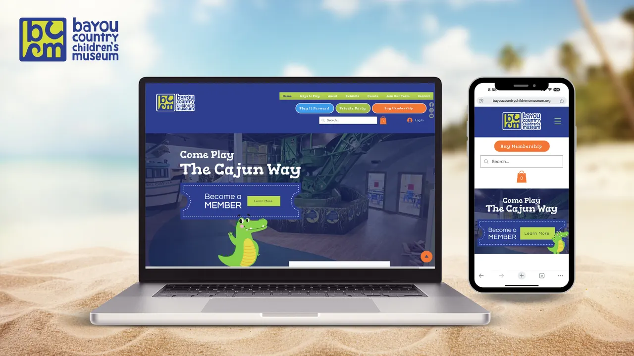 BCCM website built by Make Waves Marketing - Nonprofit industry, Louisiana.
