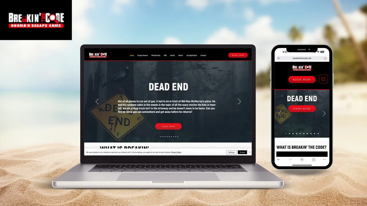 Breakin The Code website