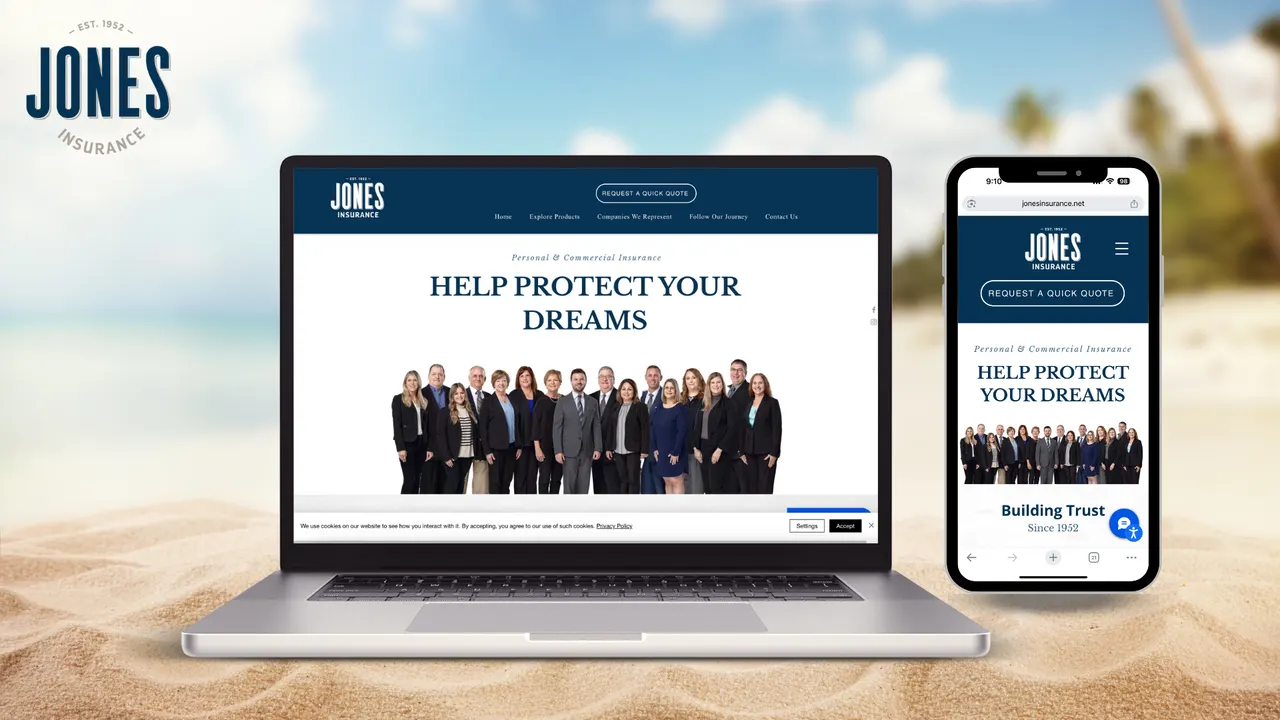 Jones Insurance website