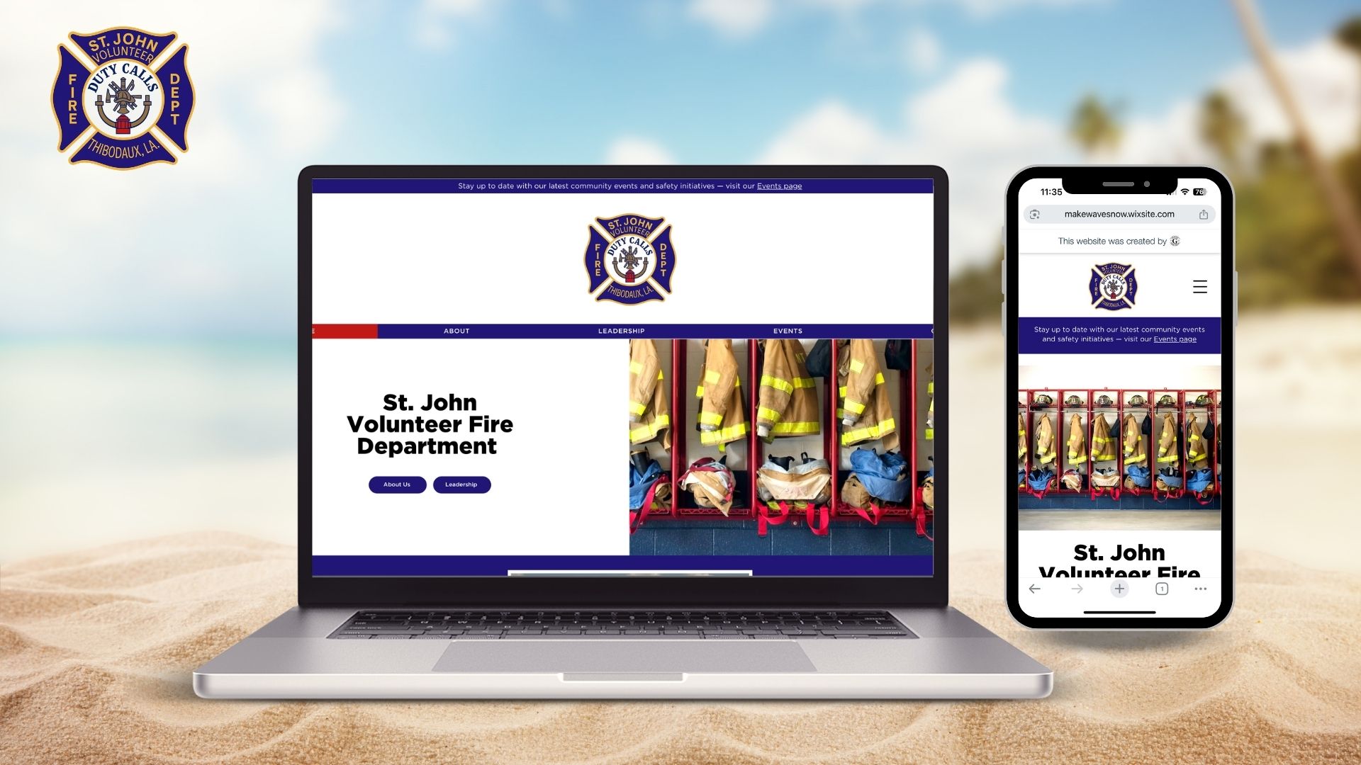 St. John Volunteer Fire Department website