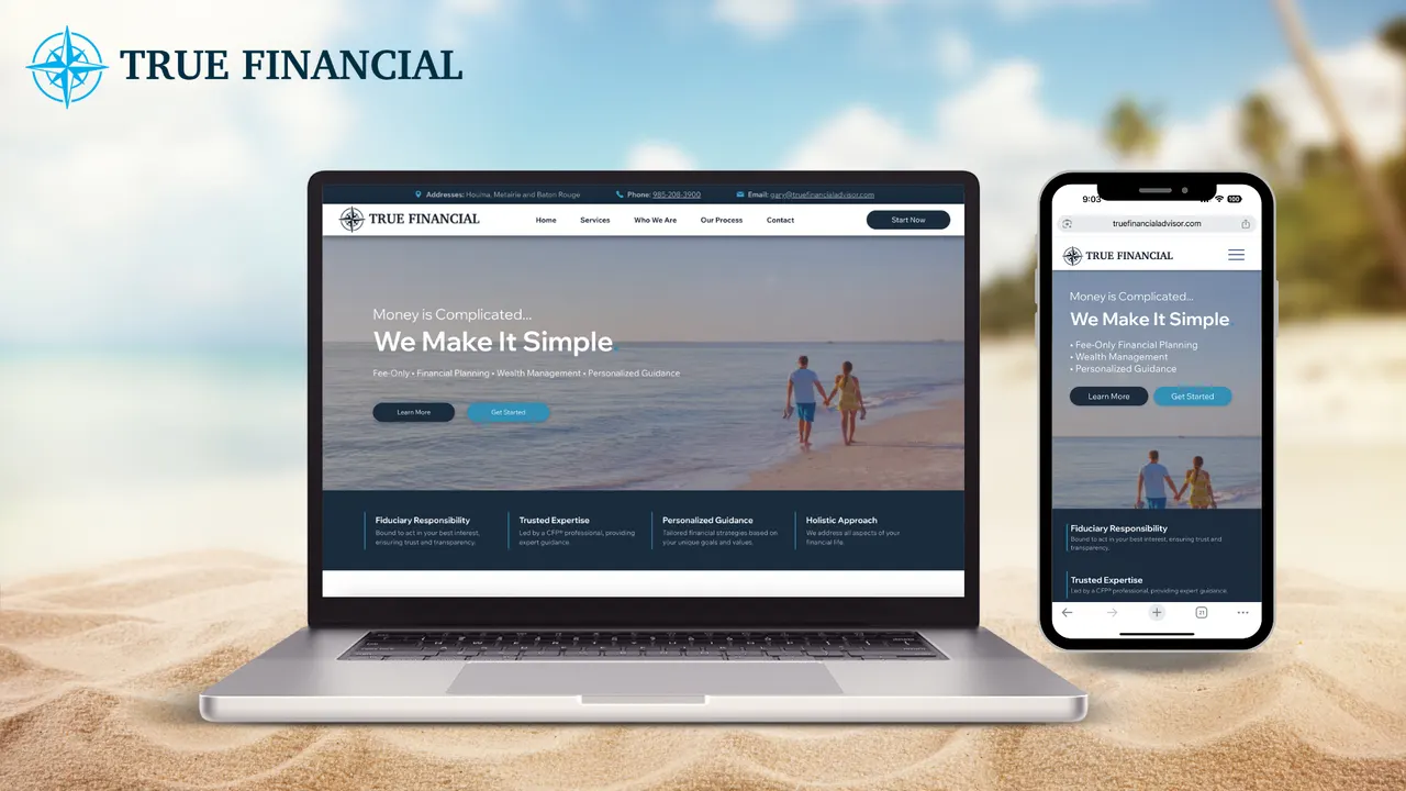 True Financial website