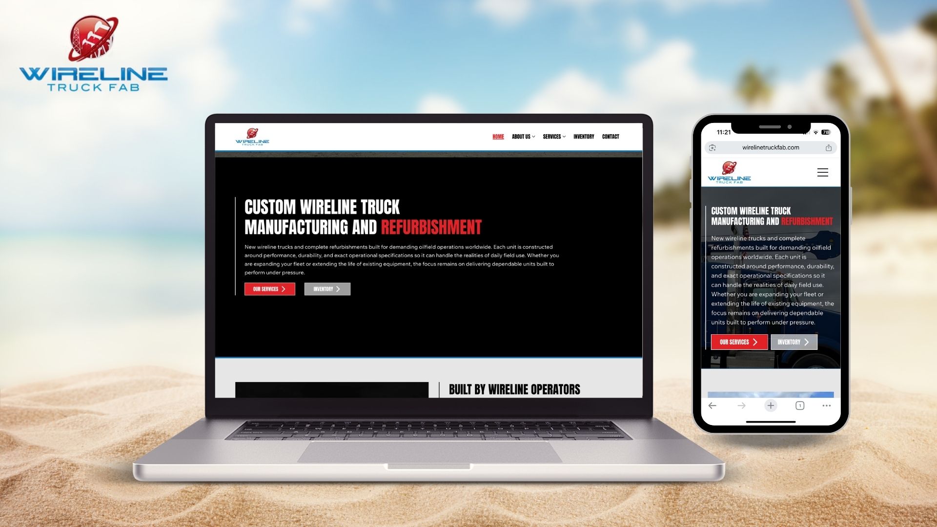 Wireline Truck Fab website